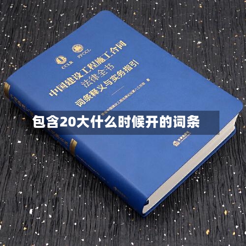 包含20大什么时候开的词条-第3张图片