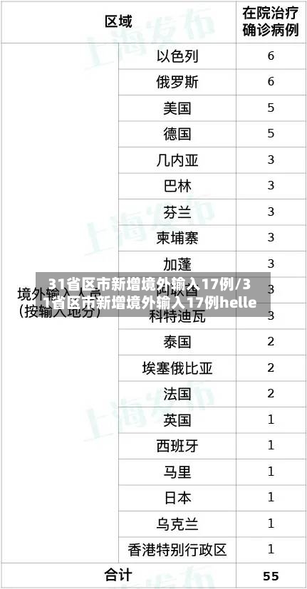 31省区市新增境外输入17例/31省区市新增境外输入17例helle-第2张图片