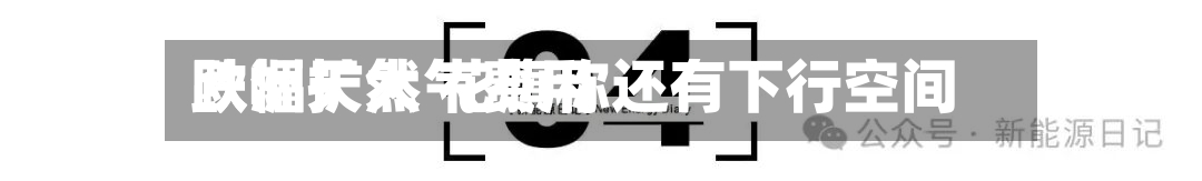 欧洲天然气费用
跌幅扩大 花旗称还有下行空间