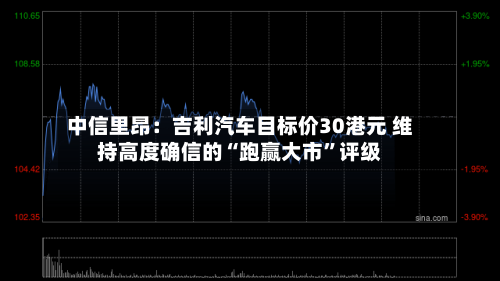 中信里昂：吉利汽车目标价30港元 维持高度确信的“跑赢大市”评级-第2张图片