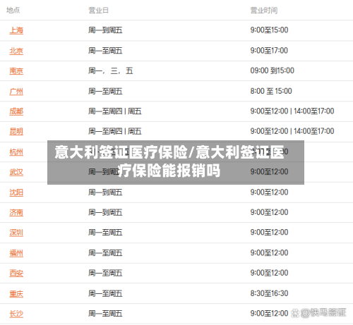 意大利签证医疗保险/意大利签证医疗保险能报销吗-第3张图片