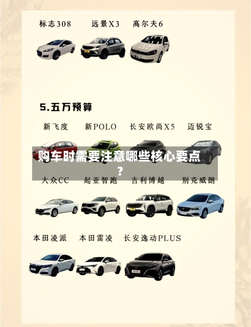 购车时需要注意哪些核心要点?