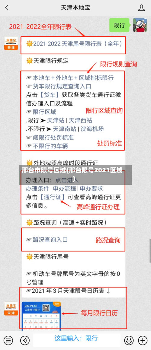 邢台市限号区域(邢台限号2021区域)-第2张图片