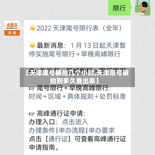 【天津限号被拍几个小时,天津限号被拍到多久查出来】-第2张图片