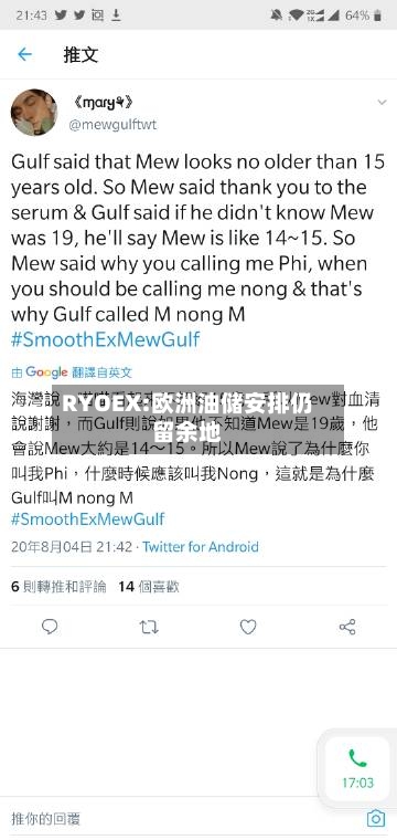 RYOEX:欧洲油储安排仍留余地-第3张图片