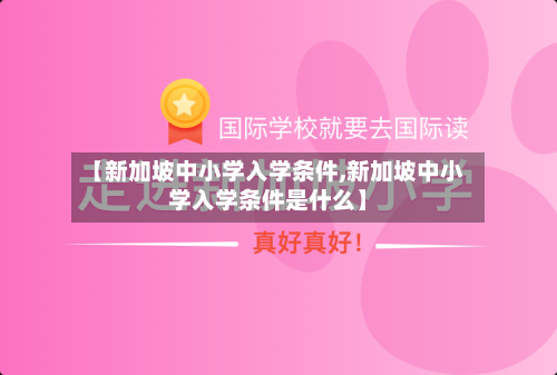 【新加坡中小学入学条件,新加坡中小学入学条件是什么】