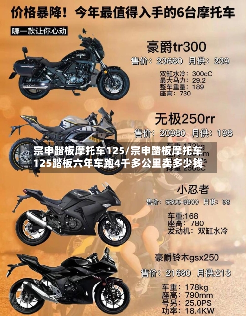 宗申踏板摩托车125/宗申踏板摩托车125踏板六年车跑4千多公里卖多少钱