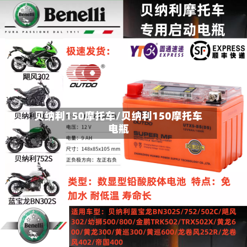 贝纳利150摩托车/贝纳利150摩托车电瓶-第3张图片