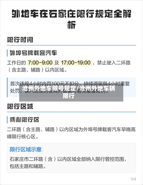 沧州外地车限号规定/沧州外地车辆限行-第2张图片