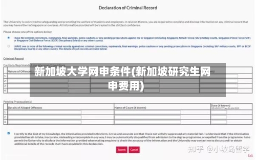新加坡大学网申条件(新加坡研究生网申费用)-第2张图片