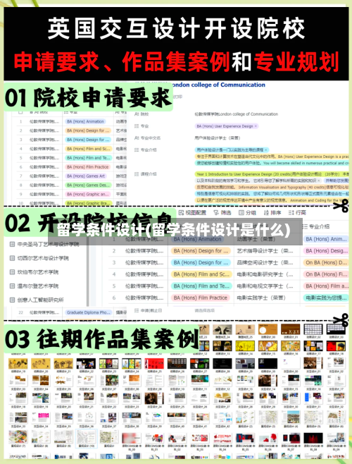 留学条件设计(留学条件设计是什么)